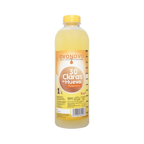 OVONOVO Huevo líquido (30 claras) pasteurizado 1l.