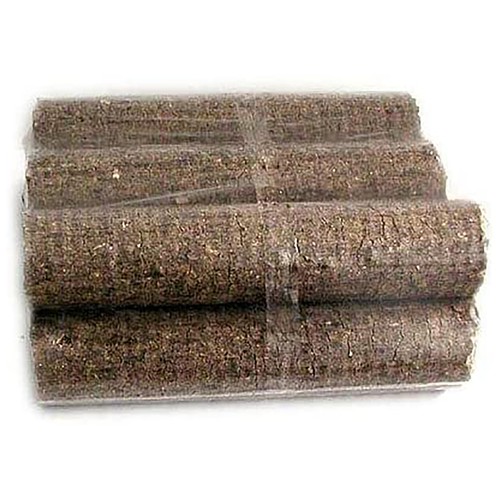 Briquetas cilíndricas de madera 6 barras 12 kg, GARDENSERVICEZM.