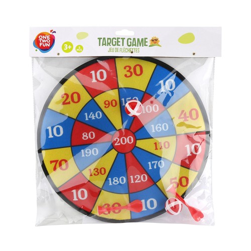 Diana de 36 centímetro de velcro, con 4 pelotas que hacen las funciones de dardos SPORTS.