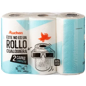 PRODUCTO ALCAMPO Papel de cocina compacto de doble capa3 uds.
