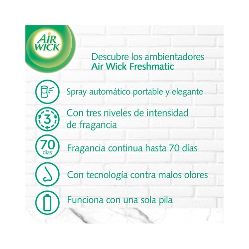 AIRWICK Recambio automático freshmatic frescor ropa 250ml