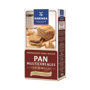 Imagen de HARIMSA Preparado para hacer pan multicereales y semillas 500 gr,