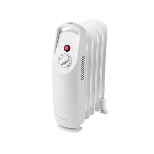 Mini radiador de aceite SELECLINE 860506, potencia max: 450W, 5 elementos, termostato.
