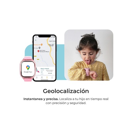 Smartwatch SAVEFAMILY Enjoy, Color Negro".