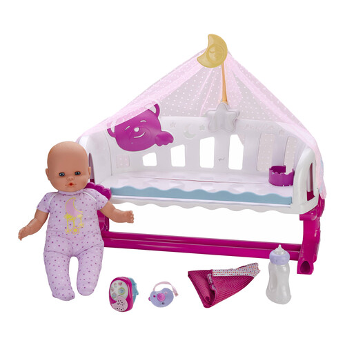 Cunita duerme conmigo con Baby Monitor , accesorios y muñeco NENUCO.