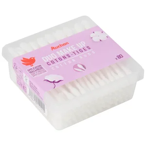 PRODUCTO ALCAMPO Bastoncillos de algodón especiales para maquillaje 80 uds.