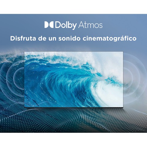 Televisión 109,2cm (43") QLED TCL 43P71K, GOOGLE TV, Dolby vision/Atmos, 4K, Smart TV, Wifi, Bluetooth, 3HDMI, 60Hz