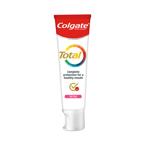 COLGATE Total detox Pasta de dientes con flúor y 24 horas de protección activa 75 ml.