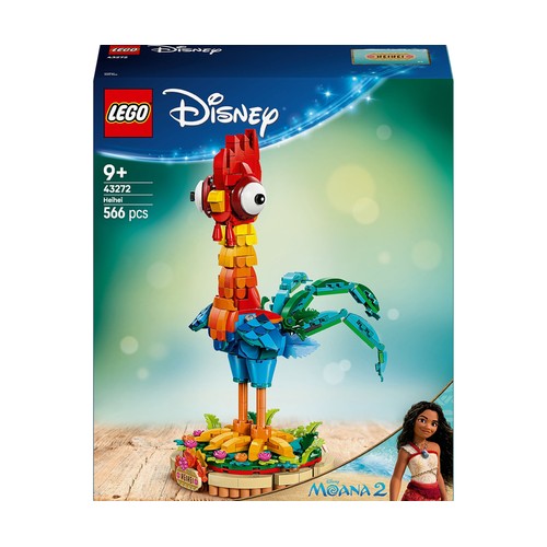 LEGO Disney Heihei Maqueta del Personaje de Vaiana 2 43272, 566 piezas, +9 años.