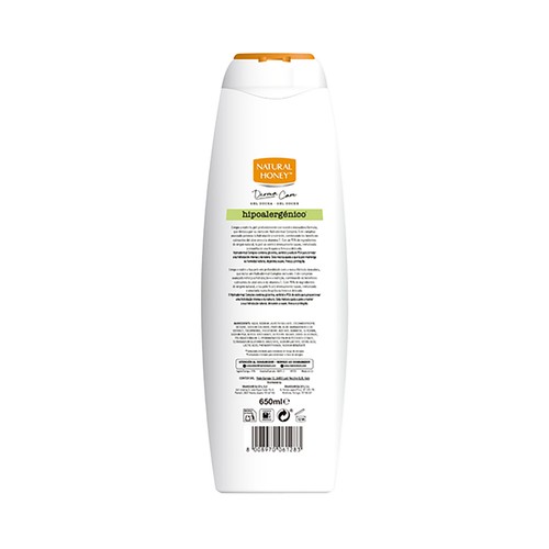NATURAL HONEY Dermo care Gel hipoalergénico para ducha o baño 650 ml.