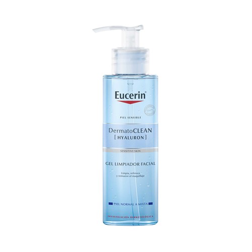 EUCERIN Limpiador facial con textura gel, para pieles normales a mixtas e incluso sensibles EUCERIN Dermato clean 200 ml.