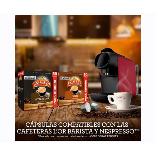 SAIMAZA Café cápsulas fuerte 50 uds. 260 gr.