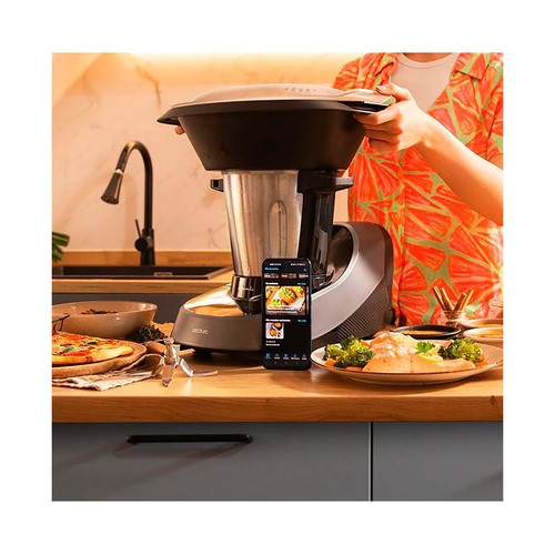 Robot de cocina CECOTEC mambo 11090, WiFi, APP, 37 funciones, báscula, jarra acero inox.