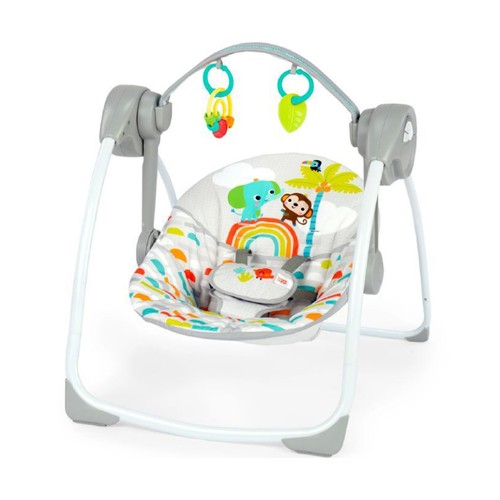 Columpio portátil para bebé BRIGHT STARTS Playful Paradise, de 0 a 9 meses.