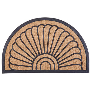Imagen de ACTUEL Felpudo (45 x 75 cm) de fibra de coco y goma, con forma de media luna.