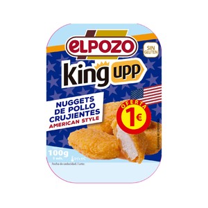 Imagen de ELPOZO Nuggets de pollo estilo americano rebozados 5 uds. 100 g.