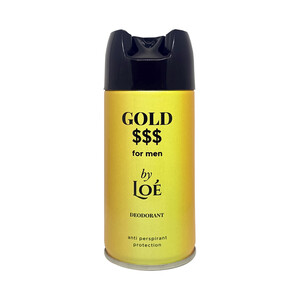 Imagen de LOÉ Gold $$$ Desodorante en spray para hombre con protección antitranspirante 150 ml.