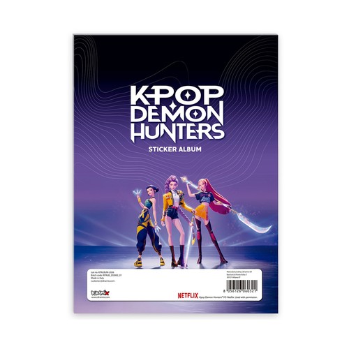 K-POP Demon Hunters, starter pack album y 2 sobres, BIZAK.