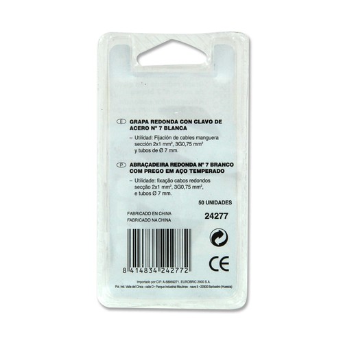 Pack de 20 grapas de 7mm, EUROBRIC.
