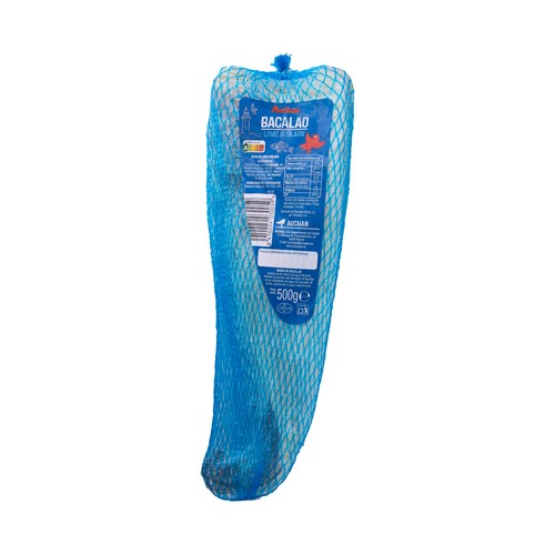 AUCHAN Lomo doblado de bacalao salado 500 g Producto Alcampo.