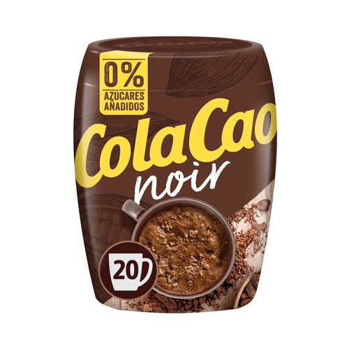 COLACAO NOIR  Cacao negro 50% en polvo, soluble y sin azúcares añadidos 300 g.
