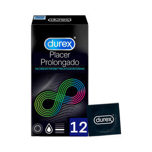 Imagen de DUREX Preservativos con lubricante Performa, para un placer más prolongado DUREX Placer prolongado 12 uds.