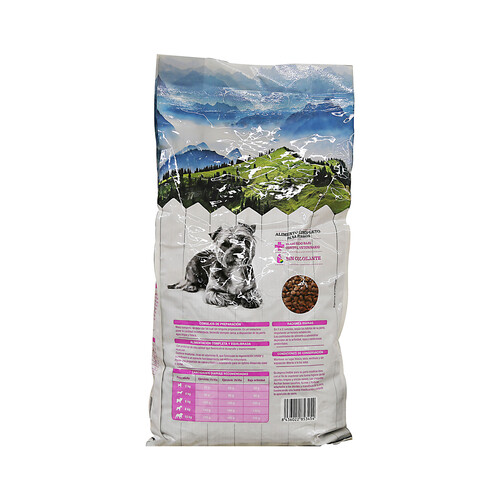 PRODUCTO ALCAMPO Pienso para perros raza pequeña a base de pollo y arroz PRODUCTO ALCAMPO 4 kg.