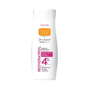 NATURAL HONEY Skin expert resveratrol Loción corporal nutritiva y revitalizante, para pieles maduras 330 ml.