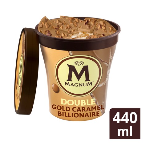 MAGNUM Tarrina de helado sabor a galleta con nueces de Pecán y caramelo con un toque de canela 440 ml.