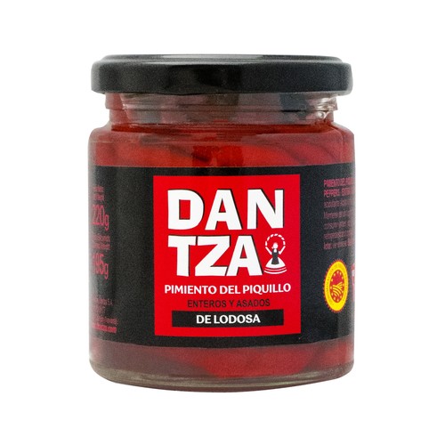 DANTZA Pimientos del Piquillo de Lodosa en frasco 180 g.
