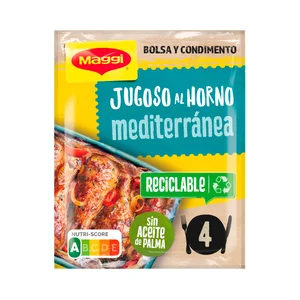MAGGI Sazonador receta Mediterránea Jugoso al horno sobre de 31 g.
