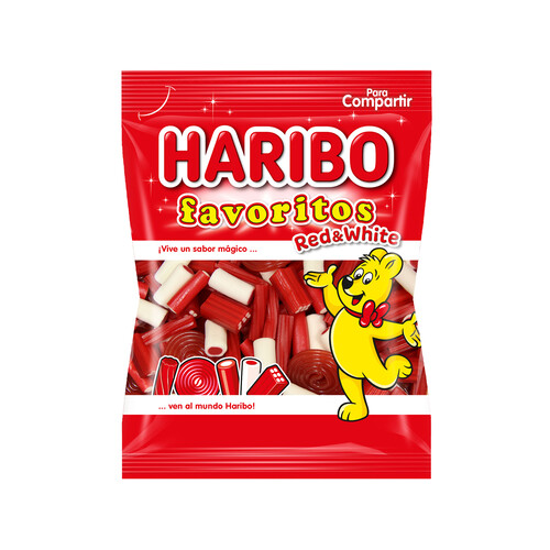 HARIBO Geles dulces HARIBO FAVORITOS RED & WHITE 150 g.