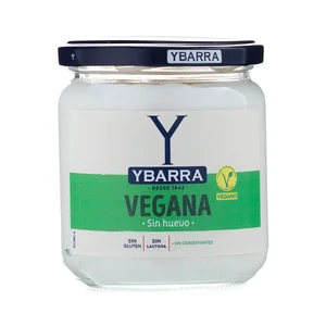 YBARRA Salsa vegana sin huevo, sin conservantes ni colorantes 300 ml.