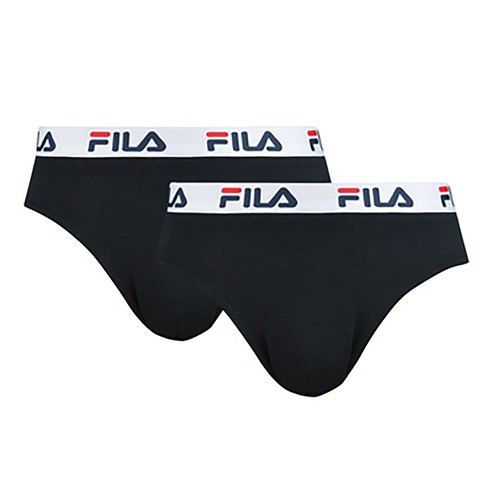 Pack 2 slip FILA, color negro, talla L