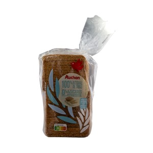 Imagen de PRODUCTO ALCAMPO Pan de molde 100% integral de trigo, 0 % azúcares añadidos 460 g.