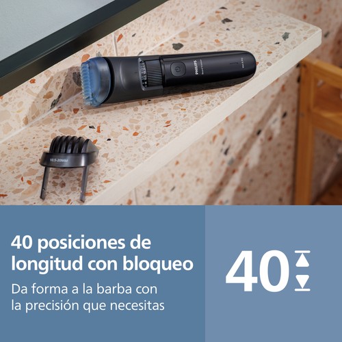 Barbero PHILIPS BT3620/15, uso seco y humedo, con cable/sin cable, autonomía de 70 min