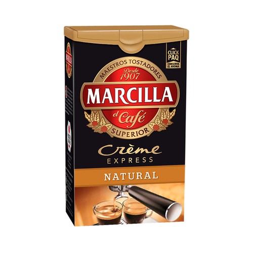 Café molido natural MARCILLA Crème Express 250 gr,