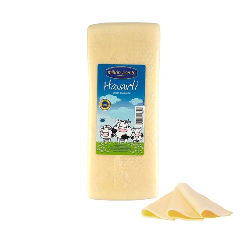 MILLÁN VICENTE Queso Havarti. - Loncha fina 1 mm