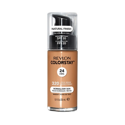 REVLON Colorstay Tono 320 True beige Base de maquillaje líquida y de larga duración, para pieles normales a secas.