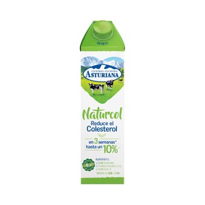 CENTRAL LECHERA ASTURIANA Preparado lácteo desnatado con esteroles vegetales y extracto de té Naturcol 1 l.
