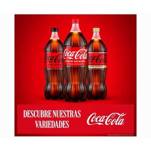 COCA COLA Refresco de cola sabor original pack 2 botellas x 2 l.