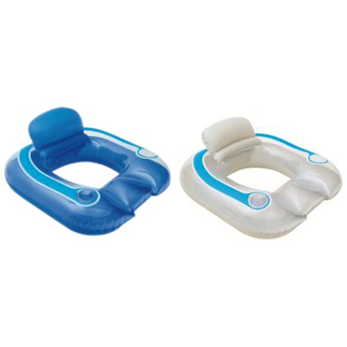 Colchoneta Sillón Hinchable para piscina con respaldo. BESTWAY.
