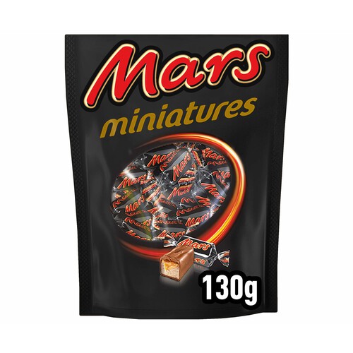 MARS Mini barritas de chocolate con caramelo 130 g.