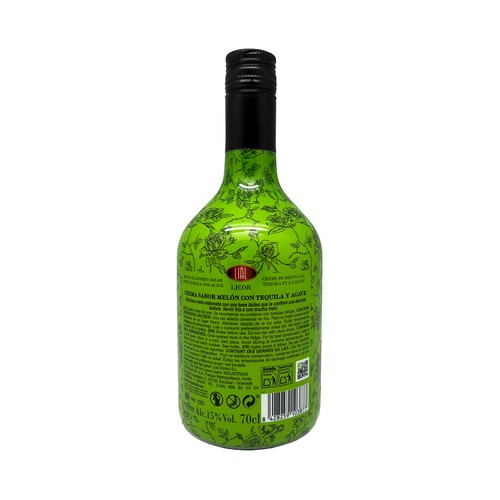SARGENTO TEQUELA Licor de crema de melón con tequila y agave botella 70 cl.