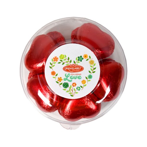 MIGUELAÑEZ Corazones de chocolate especial para San Valentín 77 g.