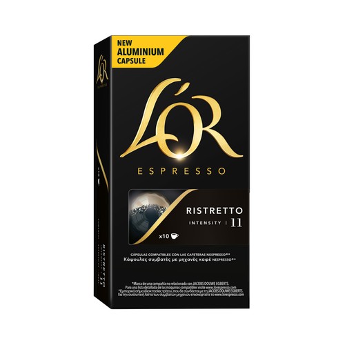 L"OR ESPRESSO  Café en cápsulas Ristretto I11, 10 uds.