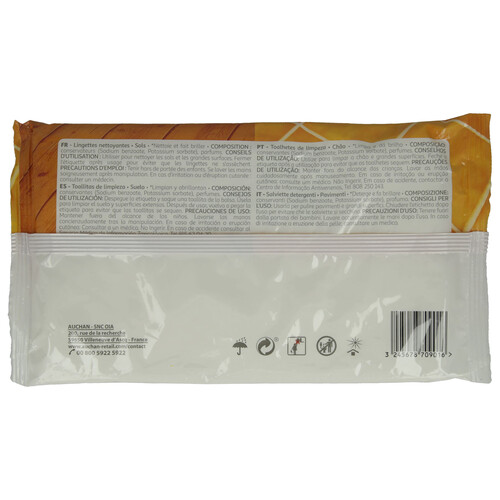 PRODUCTO ALCAMPO Toallitas limpiadoras suelo PRODUCTO ALCAMPO 15 uds.