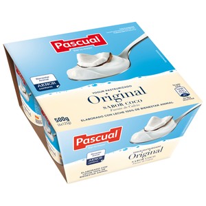 Imagen de PASCUAL Yogur pasteurizado con sabor a coco PASCUAL 4 x 125 g.