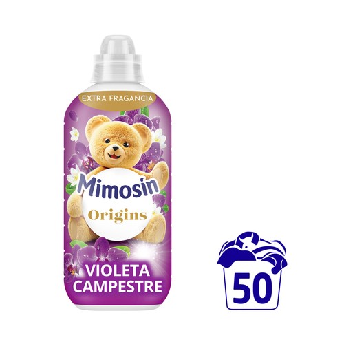 MIMOSIN Origins Suavizante concentrado con aroma a violeta campestre, 50 lavados.