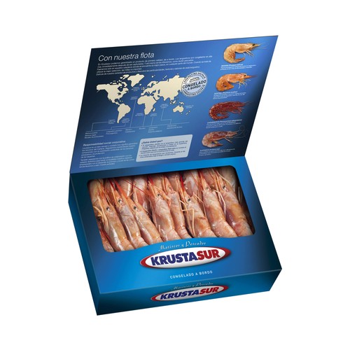 KRUSTASUR Gambones (langostinos salvajes) 10/ 20, crudos y congelados a bordo del barco KRUSTASUR 2 Kg.
